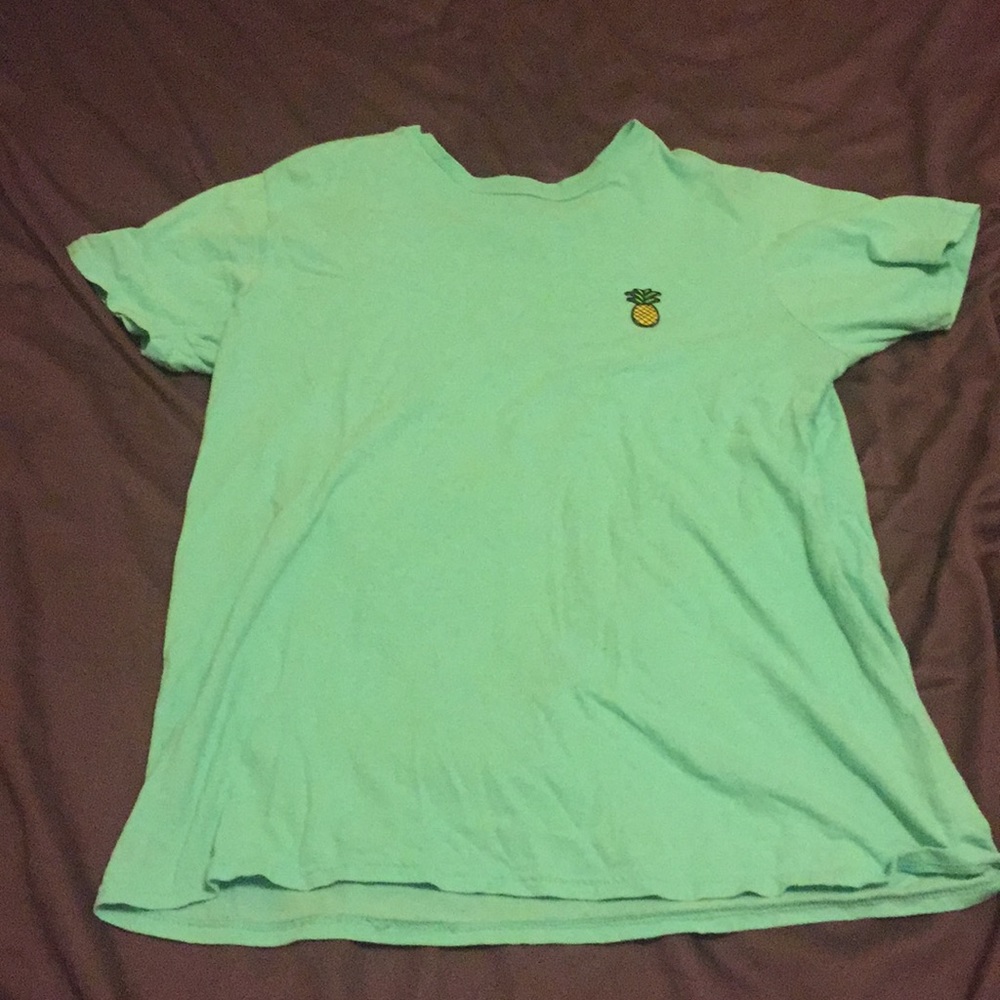 Teal pineapple shirt